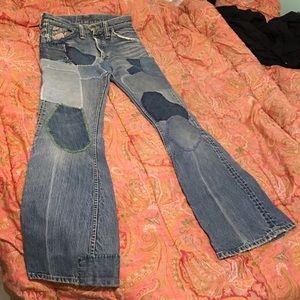 Antique hippie jeans